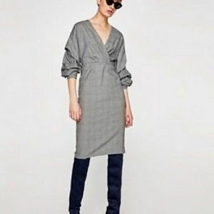 Zara plaid sheath style dress XXL